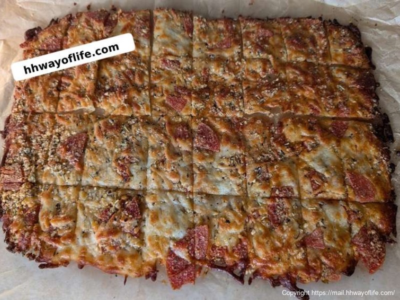 Keto Chips Recipe ~ Pepperoni and Cheese Chips
